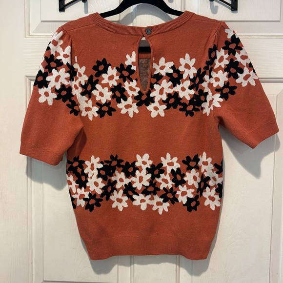 Maeve x Anthropologie Floral Jacquard Knit Tee - Picture 2 of 6